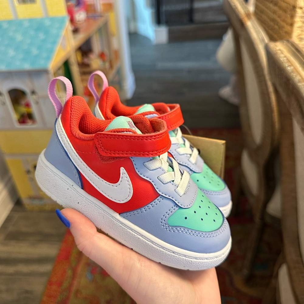 BRAND NEW toddler Nikes! Blue, aquamarine and red!!